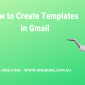 Angi King showing the video title - how to create templates in Gmail